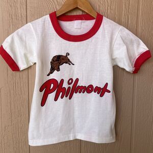 Vintage Philmont Scout Ranch Kids BSA Ringer T-Shirt 6-7 Boy Scouts Of America